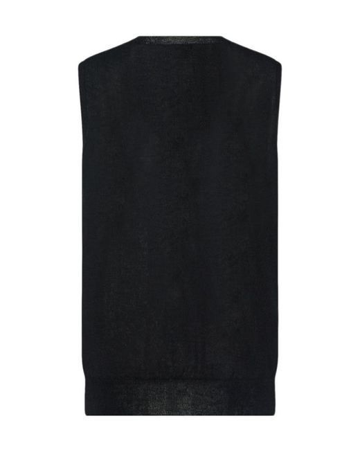 The Row Black Neel Vest