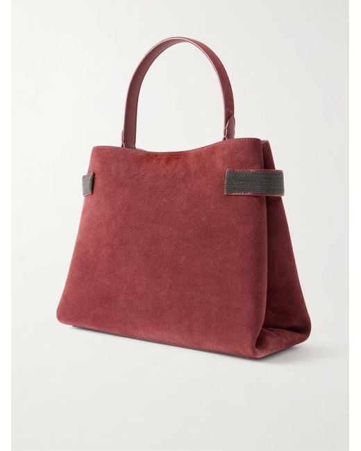 Brunello Cucinelli Red Single-Handle Handbag