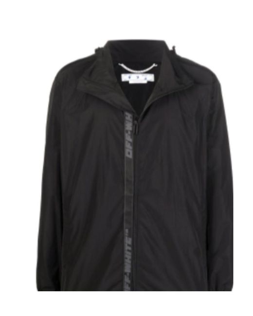Off-White c/o Virgil Abloh Black Industrial-Strap Lightweight Jacket for men