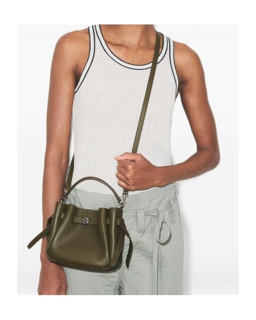 Tory Burch Brown Mini Romy Bucket Bag