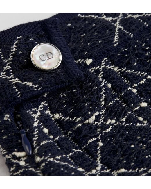 Dior Blue Flared Miniskirt