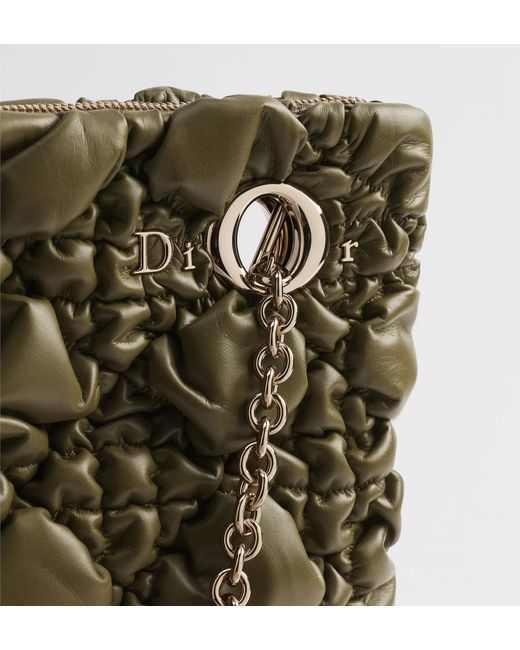 Dior Green Medium Crunchy Bag