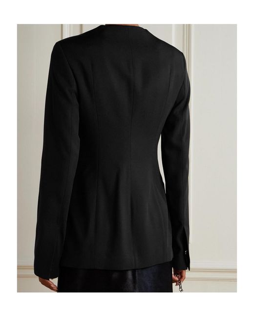 Totême Black Totême Long Sleeved Crewneck Jacket
