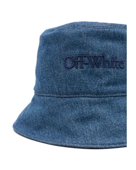 Off-White c/o Virgil Abloh Blue Bookish Denim Bucket Hat