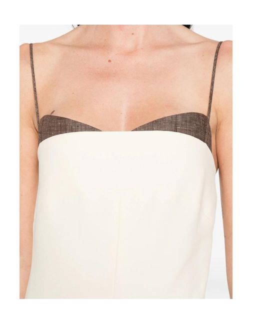 Entire studios Natural Panelled Mini Dress