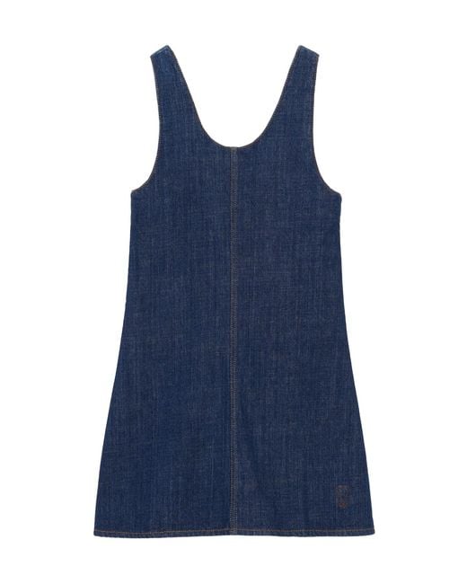 AMI Blue Ami Short Strappy Dress