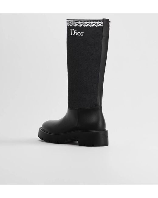 Dior Black Dentelle Boot
