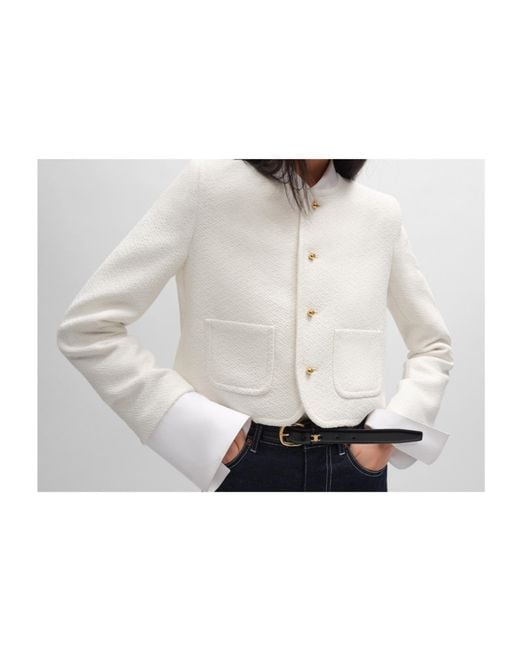 Céline White Icone Jacket
