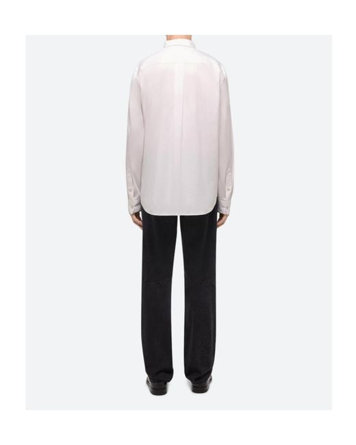 Helmut Lang White Logo Classic Shirt for men