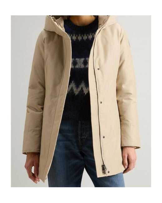 Woolrich Natural Faux Fur Hooded Jacket