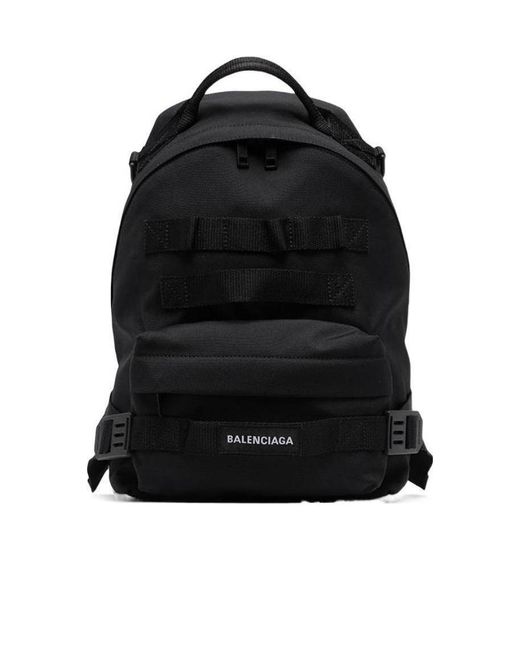Balenciaga Black Army Small Multicarry Backpack for men