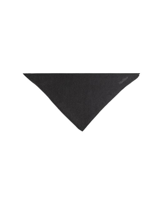 Max Mara Black Knitted Scarf
