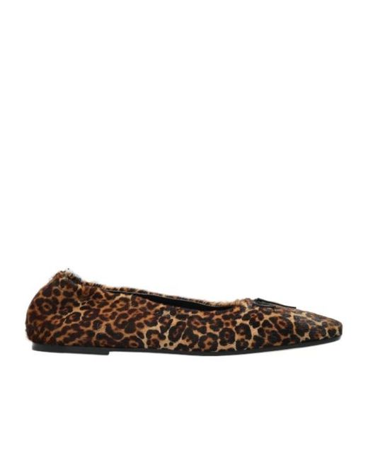 Golden Goose Deluxe Brand Brown Leopard Print Ballet Flats