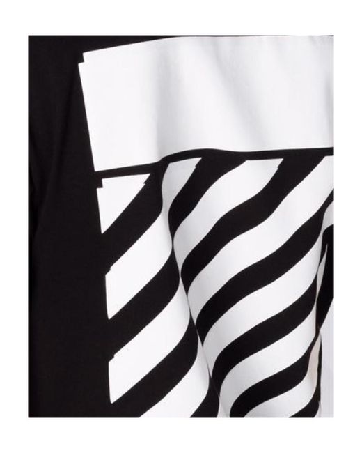 Off-White c/o Virgil Abloh Black Diag Printed Crewneck T-Shirt