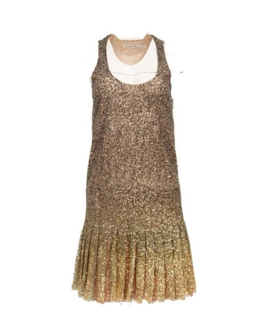 Dior Natural Sequined Dress