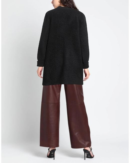 Maison Margiela Black Solid Color Knit Cardigan