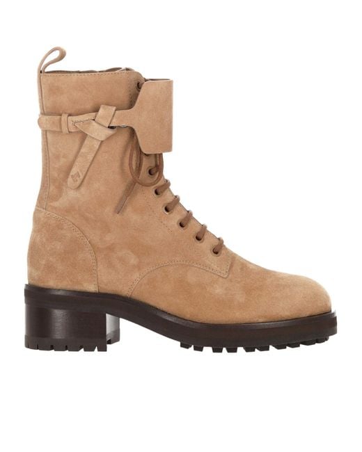 Jimmy Choo Brown Rosabel Lace-Up Boots