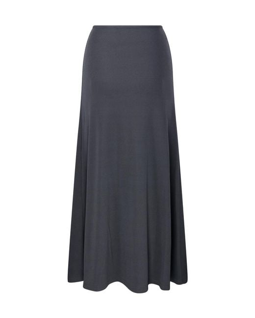 Christopher Esber Blue Trio Stone Elasticated Waistband Maxi Skirt