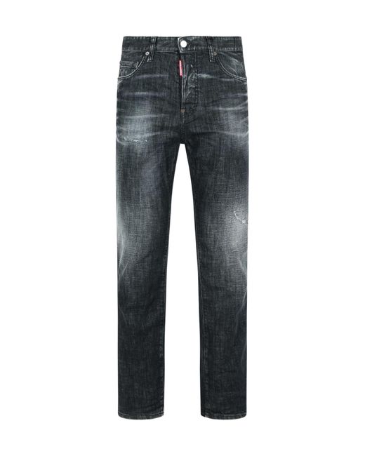 DSquared² Blue Easy Wash 642 Distressed Jeans for men