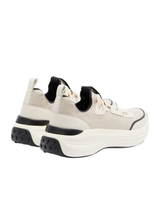Tod's White Minimalist Low-Top Sneakers