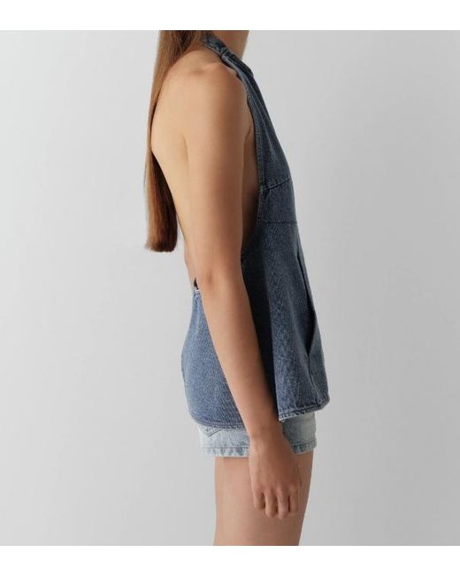 GIMAGUAS Blue Sleeveless Denim Top