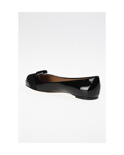 Ferragamo Black Ferragamo Varina Slip-On Flat Shoes