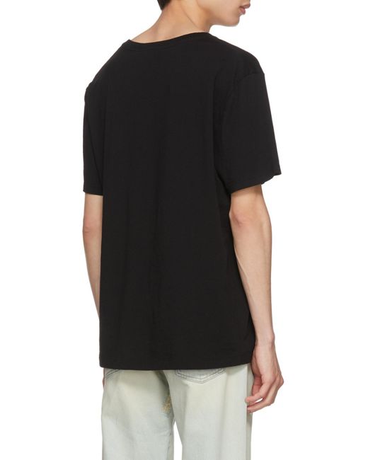 Gucci Black Oversize Washed T-Shirt With Logo for men
