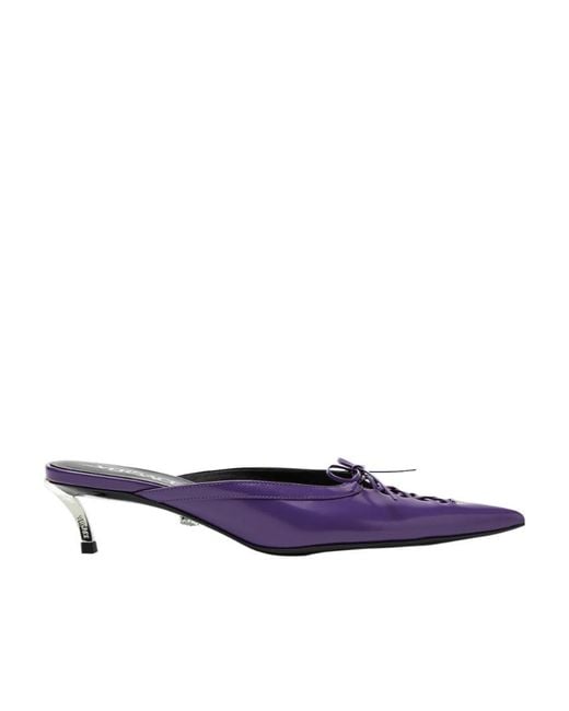 Versace Purple Pin-Point 50Mm Mules