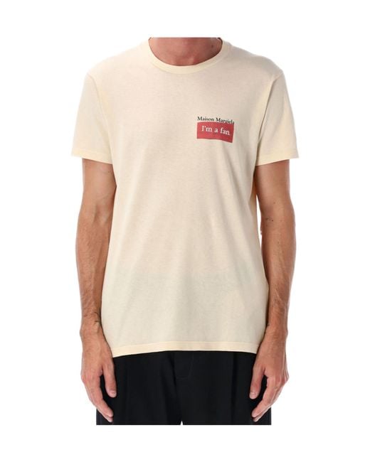 Maison Margiela White Logo Patch Crewneck T-Shirt for men