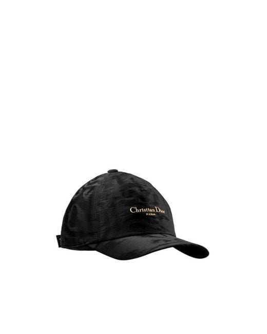 Dior Christian Paris D-Player Logo Plaque Baseball Cap in Black | Lyst
