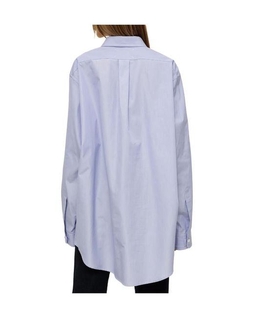 Maison Margiela White Long-Sleeved Buttoned Shirt
