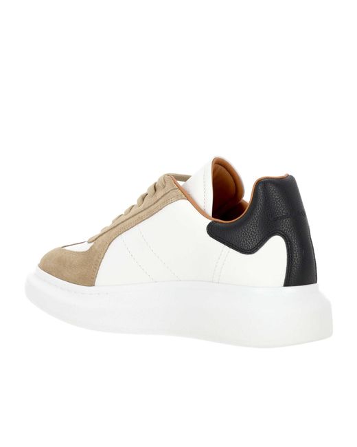 McQueen Metallic Suede Sneakers for men