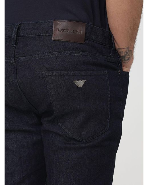 Emporio Armani Blue J06 Straight Leg Jeans for men