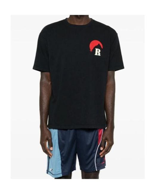 Rhude Black Moonlight Regatta T-Shirt for men