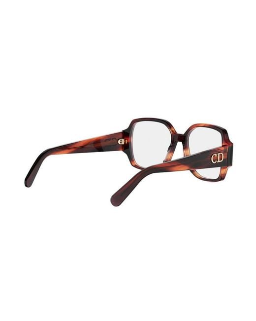 Dior Metallic Eyewear Square Frame Glasses