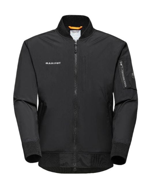 Mammut Black Utility Bomber Jacket for men