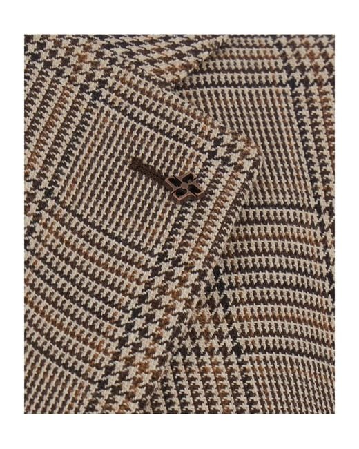 Tagliatore Brown Single-Breasted Blazer for men
