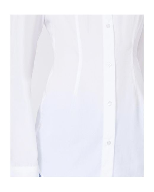 Sportmax White Piacere Fitted Shirt