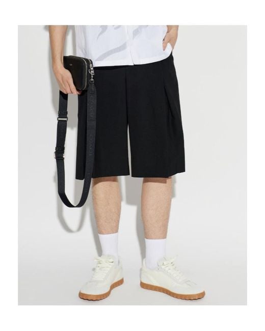 Casablanca Black Pleated Shorts for men