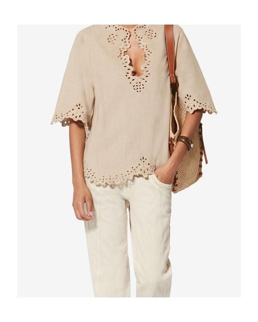 Isabel Marant Natural Shana Top