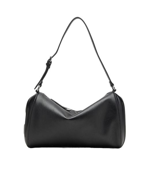 DIESEL Black Logo-Embossed Shoulder Bag