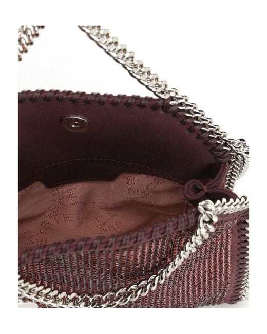 Stella McCartney Brown Falabella Embellished Chained Tote Bag