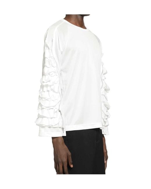 Comme des Garçons White Long-Sleeve T-Shirt for men