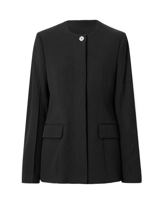 Totême Black Totême Long Sleeved Crewneck Jacket