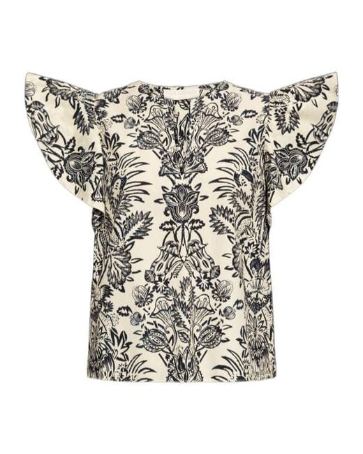 Ulla Johnson White Floral Print Cover-Up
