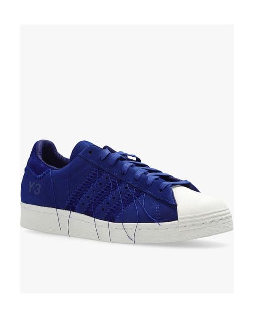 Y-3 Blue Superstar Low-Top Sneakers for men