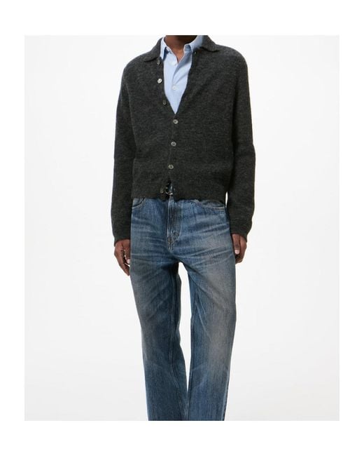 Our Legacy Black Buttoned Polo Cardigan for men