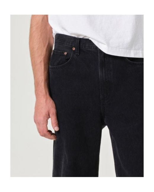 Agolde Black Waldon Straight-Leg Jeans for men