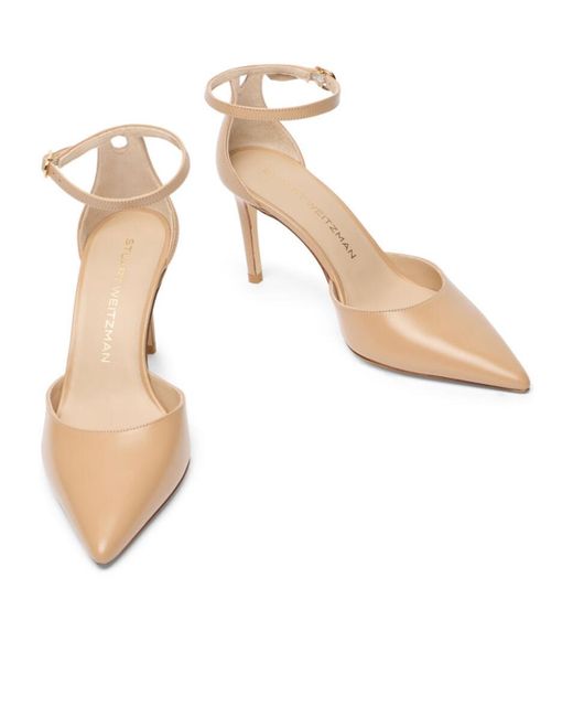 Stuart Weitzman Natural Stuart Power Strap 85