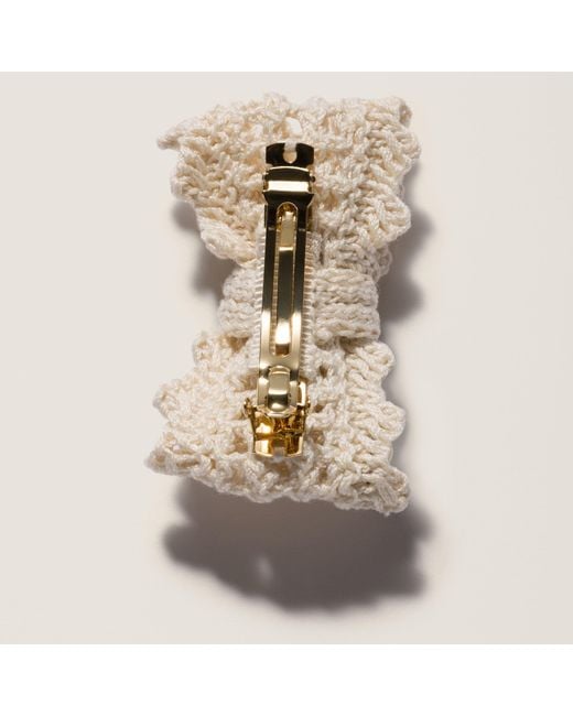 Miu Miu Natural Cotton Hair Clip